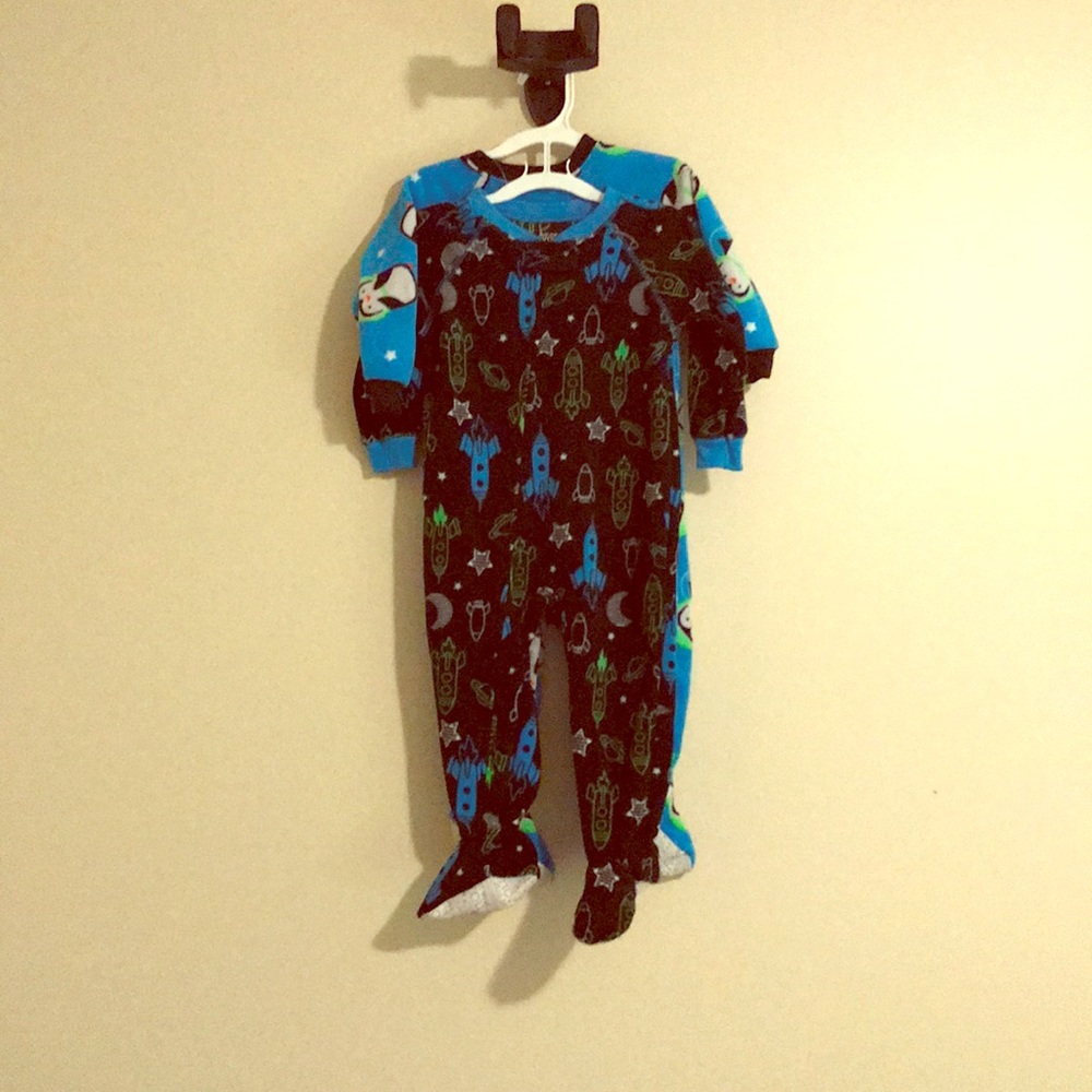 NWOT fleece footie PJs